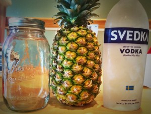 Pineapple Infused Vodka Prep