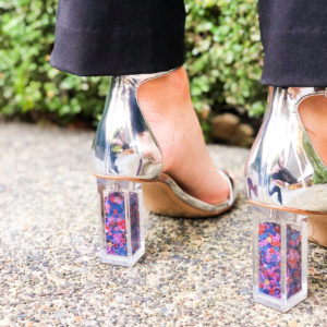 NYE Outfit Ideas - glitter heels