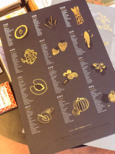 Portland Gift Guide - Fruits and Vegetables Seasonal Poster