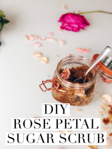 DIY Rose Petal Sugar Scrub Pin