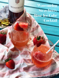 Rosé Ice Cube Cocktail Pin