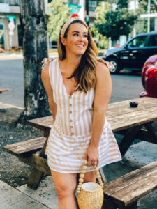 Amazon Fashion Finds - pearl headband, striped sundress