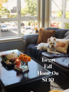 Affordable Fall Decor - Pinterest, fall decor, fall home decor, target fall decor, affordable target home, plaid blankets, fall couch, fall coffee table, fall end table