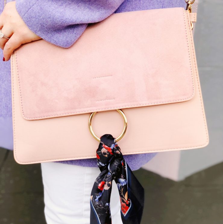 Chloe Small Faye Grey Suede & Leather Handbag Used | eBay